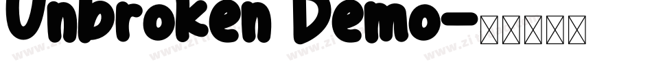 Unbroken Demo字体转换